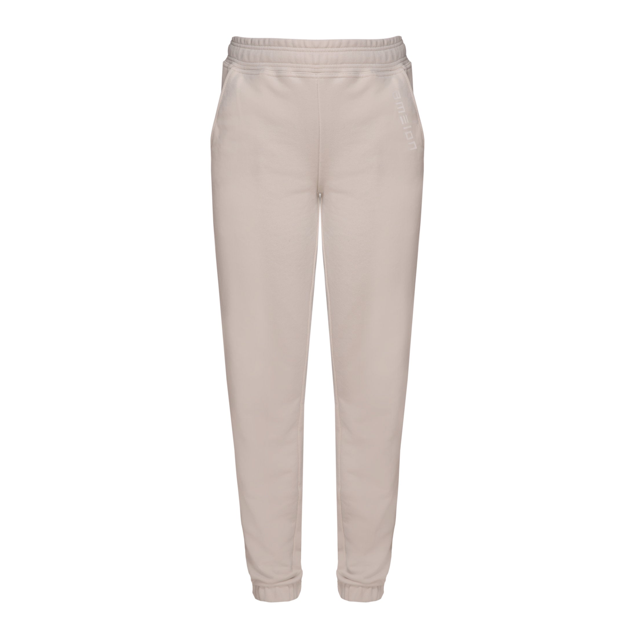 Women's jogger pants in milky color