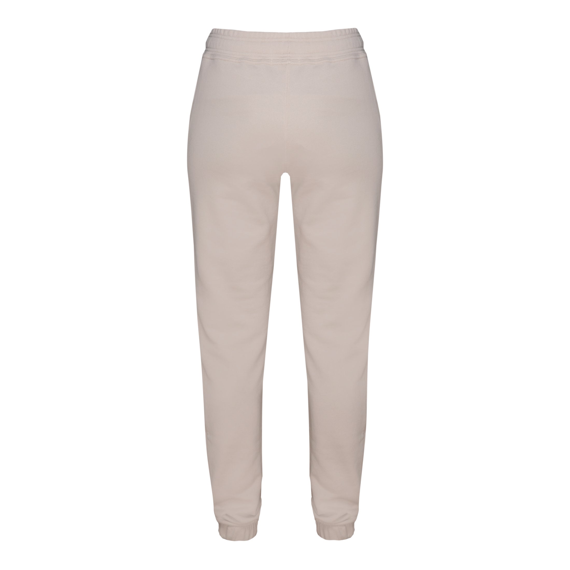 Women's jogger pants in milky color