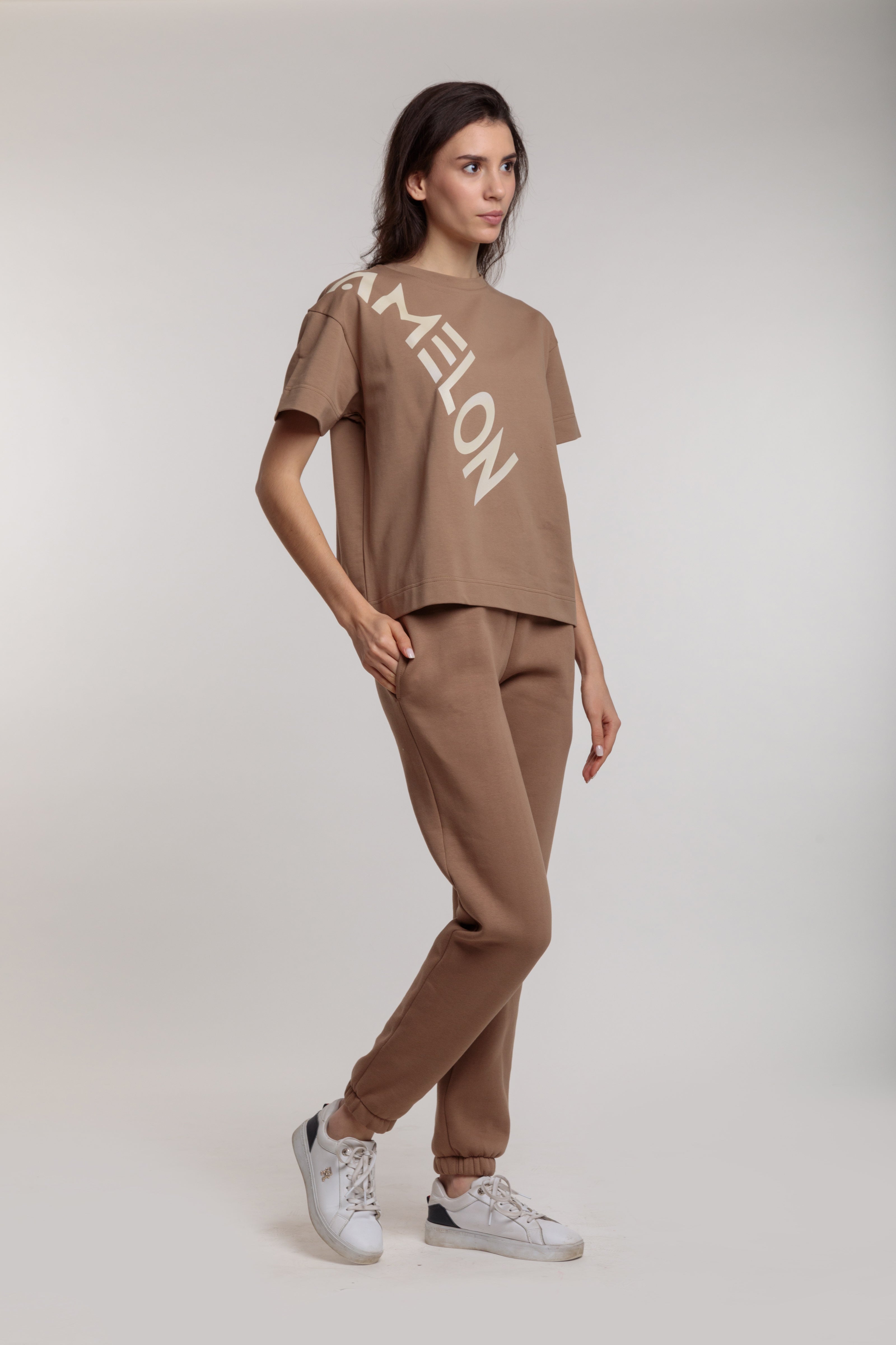 Women's beige jogger pants