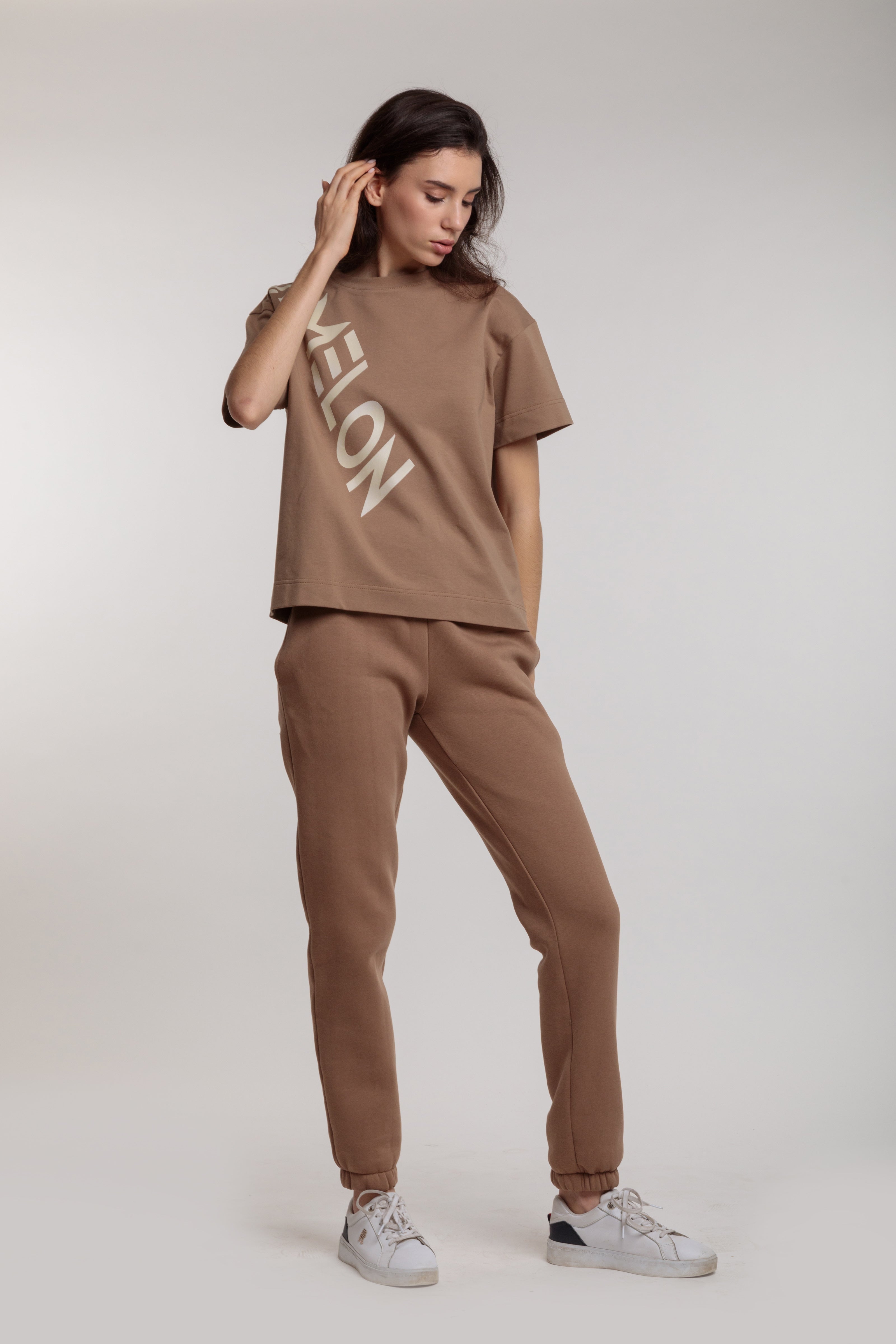 Women's beige jogger pants